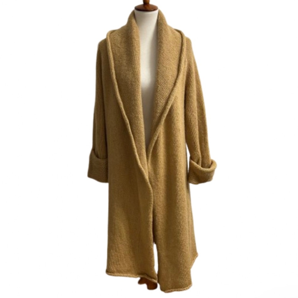 Soft Surroundings Telluride Mohair Blend Topper Duster Cardigan Maxi Sweater M